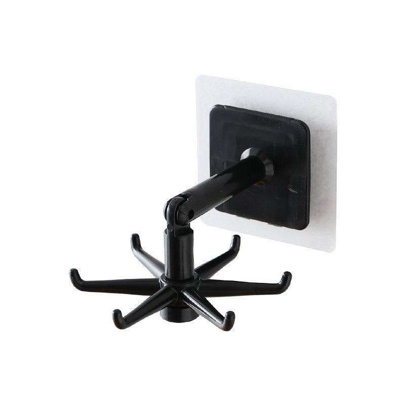 Lot de 2 crochets rotatifs à 360 ° pour ustensiles de cuisine avec 6 crochets sans perçage pour ustensiles de cuisine (noir) | Leroy Merlin Lot de 2 crochets rotatifs à 360 ° pour ustensiles de cuisine avec 6 crochets sans perçage pour ustensiles de cuisine (noir) | Leroy Merlin